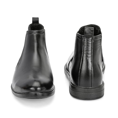 Image of Amico Men's Slip On Fashion Chelsea Boots | High Tops, Soft Cushioned Insole, Comfortable Fit, Trendy, Stylish Boots