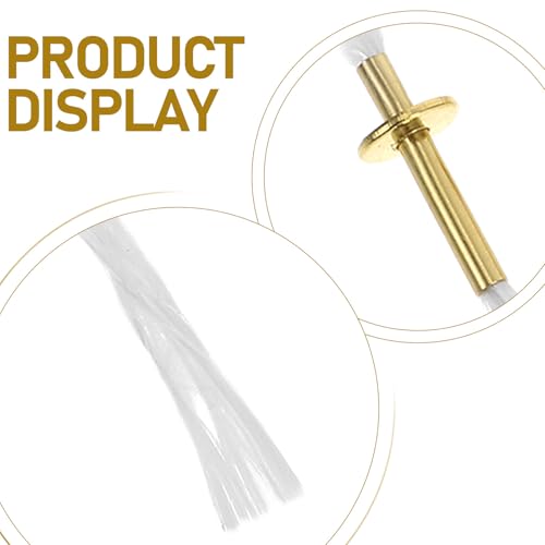 Gadpiparty オイルランプ用合金芯管 12～14cm 2個 灯油ランプ交換用バーナー芯 多用途キャンドルDIY 寺院用照明アクセサリー