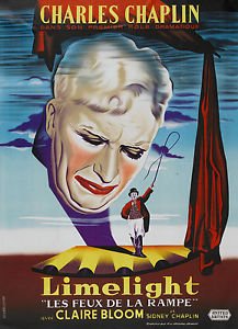 "LIMELIGHT" - Charlie Chaplin - Vintage Movie Poster - Poster Size : A4