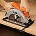 Yunirvana 11 Amp Corded Circular Saw with Circular Saw Blade, 6000RPM, Adjustable Cutting Depth, 7-1/4 Inch Blade, Ideal for Wood and Plastic Cuts, Professional Carpentry Tool for Precision Cutting
