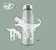 alfi KIDS ISO BOTTLE 500ml, Dinos, Isoliertrinkflasche Kinder Edelstahl, absolut dicht mit Drehverschluss, hält 12 Stunden heiß, 24 Stunden kalt, Trinkflasche für Kohlensäure, BPA-frei
