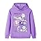 Kids 1-13 Years Hoodie Pullover Durable Washable Sweatshirt Soft Warm Cozy Versatile for Girls Daily Wear (Purple-150cm)
