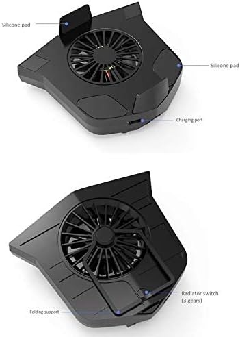 tjlss portable mobile phone cooler cooling cooler with stand holder for 4 5inch 7 inch phone rechargeable