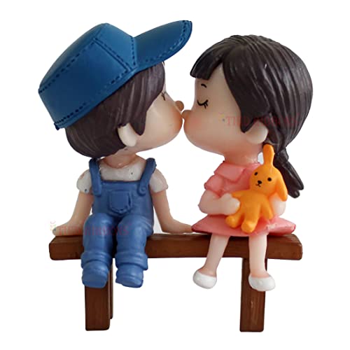 TIED RIBBONS Valentine Gift Decorative Miniature Romantic Love Couple Statue Showpiece Gift for Girlfriend Boyfriend Husband Wife Girls Boys Wedding Anniversary Birthday Valentine Gifts 2 41bfRGmzD2L