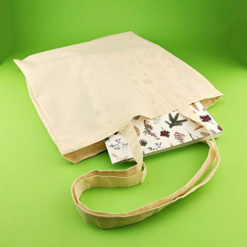 LEVIATAN jutezak 10 stuks - 100% katoenen tas - stoffen tas om te verven 38x42cm - 144g/m2 boodschappentas - canvas tassen lange hengsels - draagtas katoen - draagtas katoen - stoffen tas - Image 8