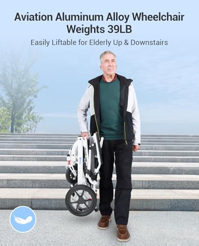 Image of Aotedor Lightweight Electric Wheelchairs,39 lbs Foldable Power Wheelchair