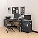 30-Bay Locking Laptop and Tablet Charging Station,Mobile Storage Cart with Charger Cable Management,Devices up to 14 Inches,Cell Phone Locker with Charger,Black