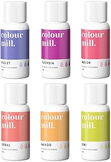 Colour Mill Tropical Colours - Gift Set of 6 Oil Based Colouring,20 ml (Pack of 6)