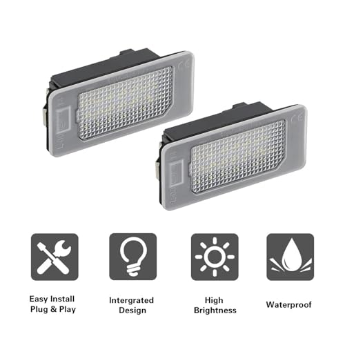 Luces de matrícula LED 12V sin error de bombilla para E90 E60 F10 y X5 X6 6