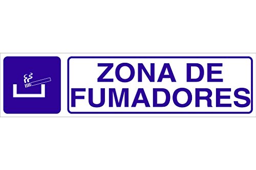 Plimpo Señal Glasspack Adhesiva 250X62Mm. Zona De Fumadores En Oferta Cofan I09Gl25062 Señal Glasspack Adhesiva, 250 X 62 Mm