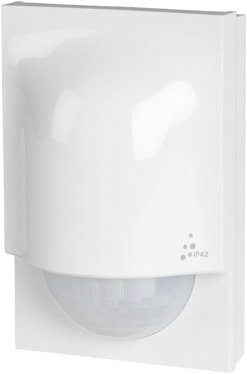 Legrand, 048945 Infrared Ceiling Motion Sensor for Indoor Use, 140° Working Field, Range up to 8 m, Adjustable Ambient Brightness, IP42, Surface-Mounted Wall Mounting