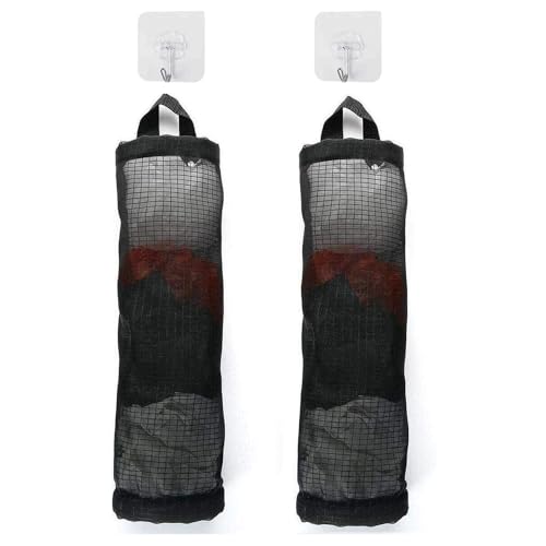 Hanging Folding Mesh Garbage Bag Organizer Trash Bags Holder Recycling