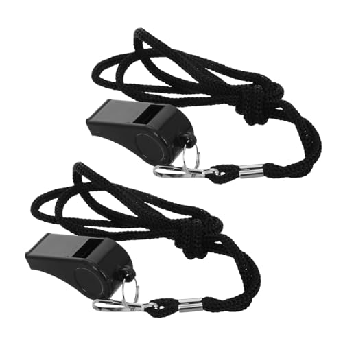 Silbatos para árbitro 2 piezas con cordón de ABS miniatura 1