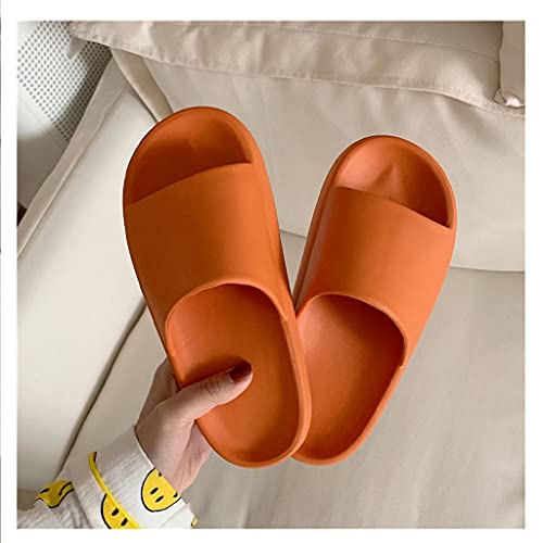 GHYUB Slippers for Women and Men,Fashion Non-Slip Home Slippers,Bathroom Slippers,Slide Sandal Men Women Summer Slippers House Shoes for Adult Couples Indoor Outdoor (Color : Orange, Size : EUR36-37)2
