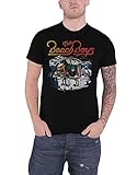 Standard Unisex Sizing The Beach Boys T Shirt Live Drawing Band Logo Distressed Nouveau Officiel Homme Size M