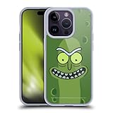 Head Case Designs Officially Licensed Rick and Morty Pickle Rick Season 3 Graphics Soft Gel Case Compatible with Apple iPhone 14 Pro
