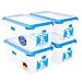Produktbild ATHLON TOOLS 4x 2L Frischhaltedosen-Set in Gastro-Qualität - 100% luftdicht und auslaufsicher -40 bis +100 Grad - für alle Lebensmittel - BPA-frei - Vorratsdosen für Kühlschrank [MADE IN EU]