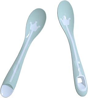 TOYANDONA 2 Peças Colheres De Plástico Colheres De Plástico Colheres Para Crianças Colher De Bebê Colher Infantil Colheres De Purê De Bebê Colher De Purê Para Bebês Colheres De Alimentação