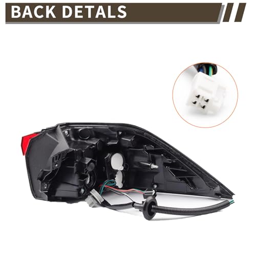 Left Outer Tail Light Compatible With 2019-2024 Toyota RAV4 by MiKaFex - Used condition - Image 4