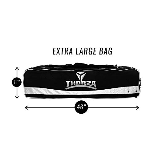Thorza Lacrosse Equipment Bag (Extra Large) Multi Pocket Storage For Lacrosse Sticks, Balls, Gloves, Cleats, Pads, Goalie Gear, And Coach Supplies – Portable Travel Storage For Players And Coaches #TOP1