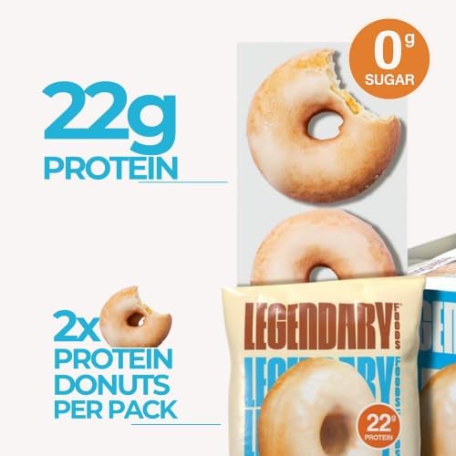Legendary Foods High Protein Donuts, Glazed Vanilla, Low Carb, Low Sugar - 2