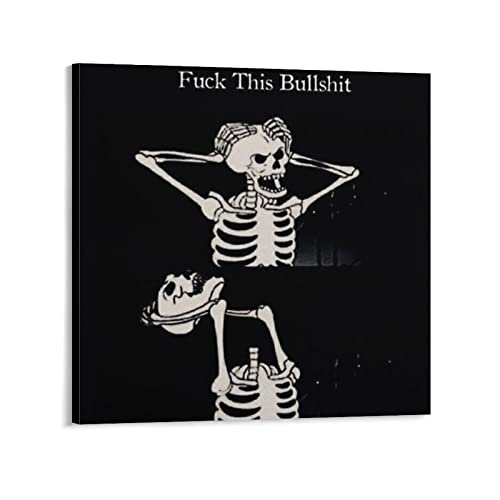 Black And White Wall Art Halloween Wall Art Dead Skull Wall Art Poster Canvas Painting Posters And Prints Wall Art Pictures For Living Room Bedroom Decor 28X28Inch(70X70Cm) Frame-Style #TOP11