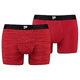 Algodón transpirable PUMA Men\'s Space Dye Boxer 2 Pack, Intense Red Combo, XL (Pack de 2) de los Hombres