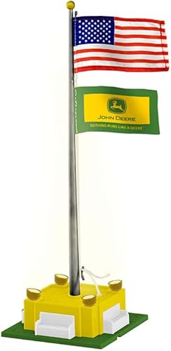 John Deere Nada corre como un asta de bandera de ciervo