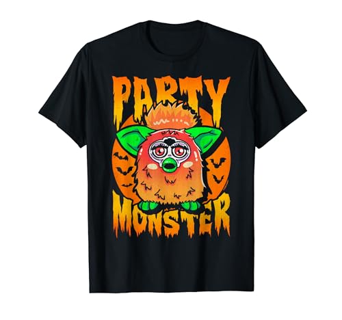 Furby Halloween Party Monster Vintage Scary Cute Poster Camiseta