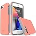 TEAM LUXURY iPhone 7 Plus case/iPhone 8 Plus case, [Clarity Series] Updated [G-III] Ultra Defender TPU + PC Shock Absorbent Protective Case - for Apple iPhone 7 Plus & 8 Plus 5.5" (Living Coral/Gray)