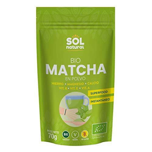 Solnatural Matcha En Polvo Bio 70G Envase De 70 Gramos 200 G