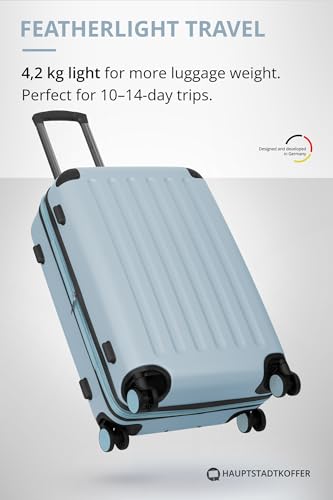 Image of HAUPTSTADTKOFFER - Spree - Luggage Suitcase Hardside 24 inch TSA, Pool Blue, 65cm, Suitcase