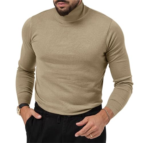 Men's Slim Fit Mock Turtleneck Pullover Sweaters Casual Basic Lightweight Knitted Tops Long Sleeves for Everyday4