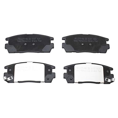 Image of TRQ Rear Brake Pad & Rotor Kit Semi-Metallic Premium G-Coated Compatible with 2007-2009 Chevrolet Equinox Pontiac Torrent