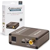 OEHLBACH Digi Bridge - Digital/Analog Audiowandler - Koaxial/Optisch, R-L/Klinke, USB-TypC Stromanschluss - Cirrus Logic Chip, Braun