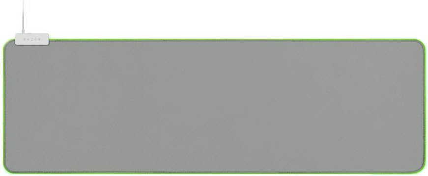 Razer Goliathus Extended Chroma Gaming Mouse Pad: Customizable Chroma RGB Lighting - Soft, Cloth Material - Balanced Control & Speed - Non-Slip Rubber Base - Mercury White