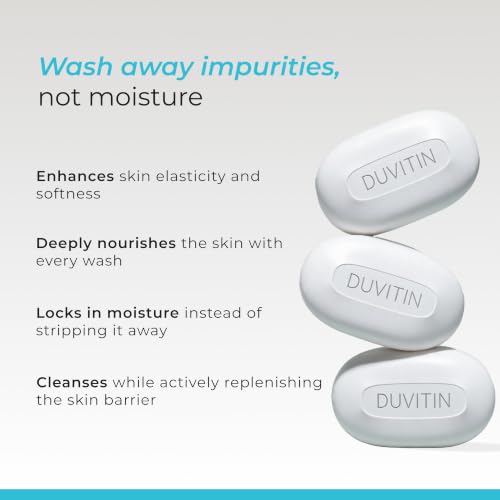 Image of Ceuticoz Duvitin Moisturizing Soap For Dry Skin | 300g | Pack of 4