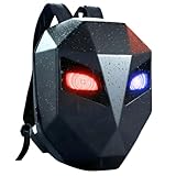 Mochila Led Motoqueiro Urbana Preta Design Lisa 20 Litros