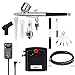 Produktbild Sagud Mini Airbrush Kit mit tragbarem Airbrush Kompressor Schwerkraft gespeist mit doppeltwirkender Airbrush für Kuchendekoration, Hobby, Basteln,Nägel, Make-up mit Airbrush Reinigungskit