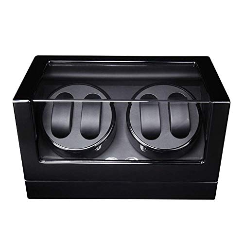 Caja giratoria para 4 relojes automáticos con motor silencioso y 5 modos de rotación en cuero 4