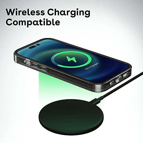 Étui compact iPhone 14 CASETiFY PP-0008 noir transparent léger et fin