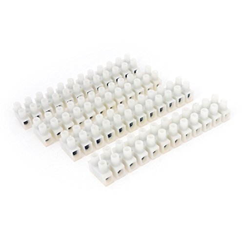 Bloques Terminales de Tornillo Aexit 12P Blanco 4Pcs miniatura 1