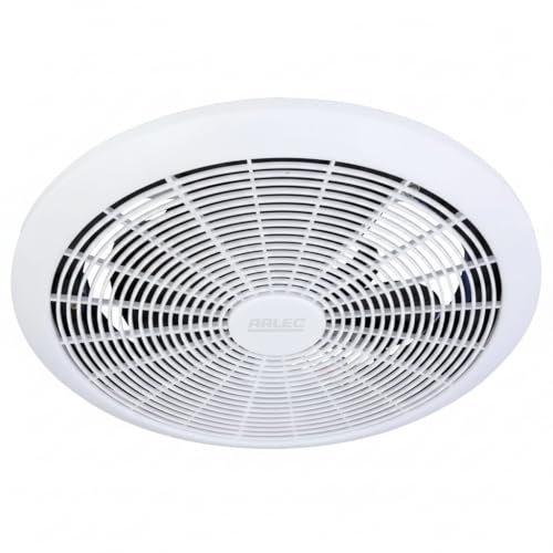 Arlec 250mm White Exhaust Fan Bathrooms Kitchen Ceiling Ventilation Powerful Electric