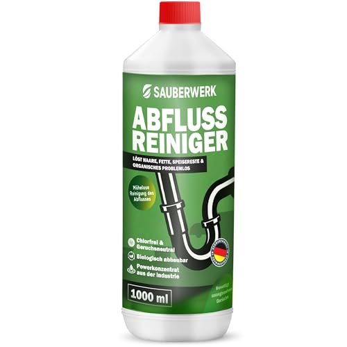 SauberWerk® - Profi Abflussreiniger & Rohrreiniger...