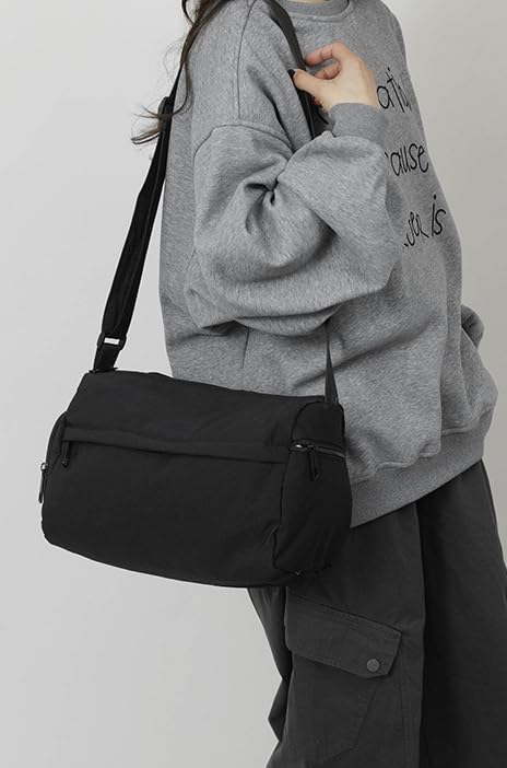 Bolso cruzado de nailon para mujer, bolso hobo moderno de 2026, ligero, tipo tote y cartera casual, bolso de hombro o de mano, tipo satchel miniatura 2