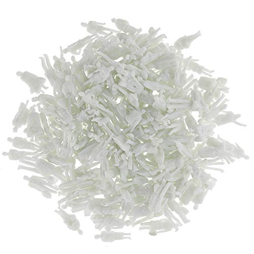 200PCS White HO Scale Passenger Figures P8705B-200-AMUS