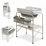 BATHBY Bañera Bebé con Patas Multifuncional 6 en 1: Plegable con Soporte, con...