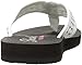 Skechers Women's Meditation Rhinestone Flip Flop, White, 6 M US