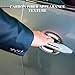 QZTYTY 8PCS Car Door Handle Protector Reflective Sticker, Vehicle Door Stickers, 3D Carbon Fiber Universal Door Handle Scratch Protector Cover, Auto Door Handle Protective Film for Cars (White)