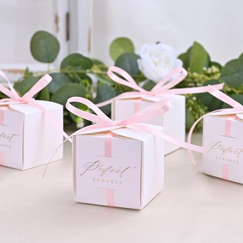 Image of Double Face Light Pink Satin Ribbon 1 /4 inch X 50 Yards Polyester Light Pink Ribbon for Gift Wrapping Very Suitable for Weddings Party Hair Bow Invitation Decorations and More
